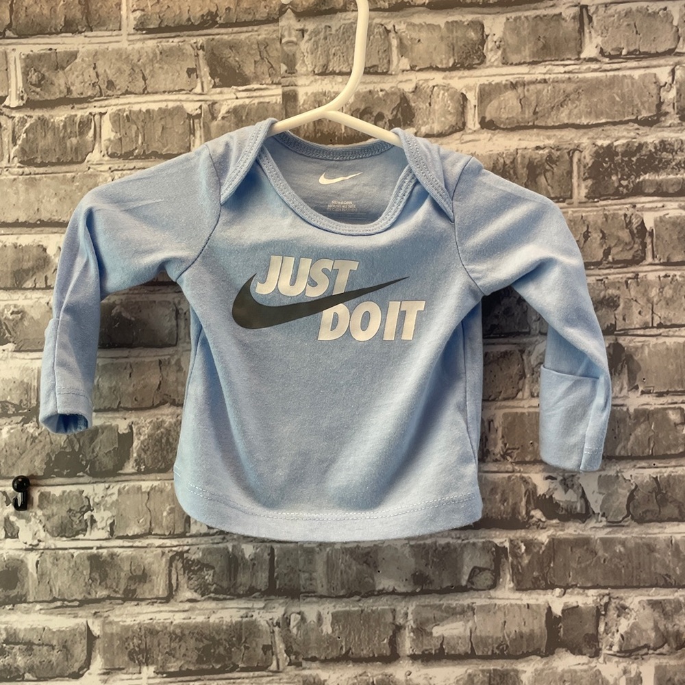 Nike Light Blue Long‎ Sleeve Tee